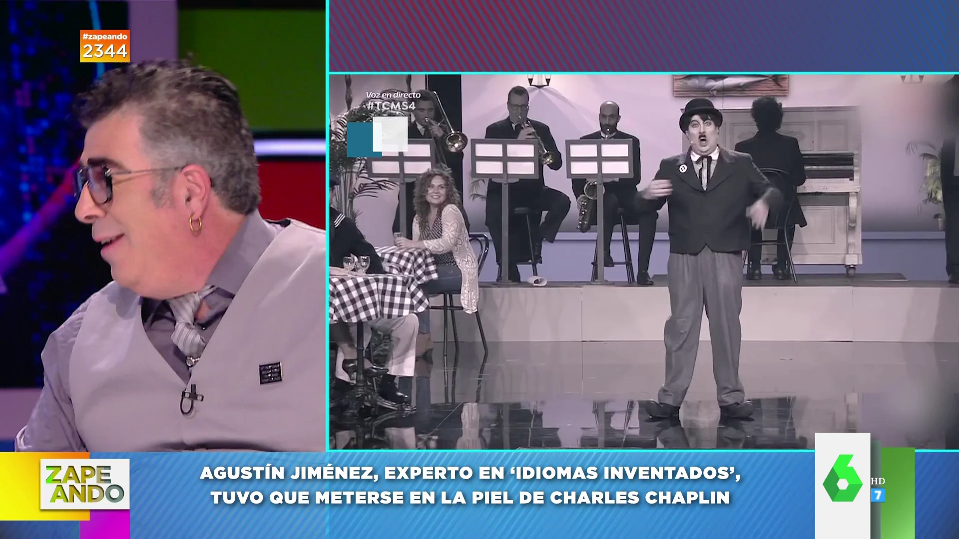 Agustín Jiménez desvela la pregunta que le hicieron al imitar a Charles Chaplin