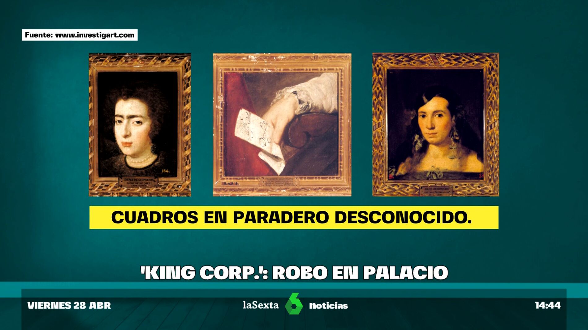 The mystery of the missing paintings from the Royal Palace that would have ended up in the house of one of the former king's mistresses