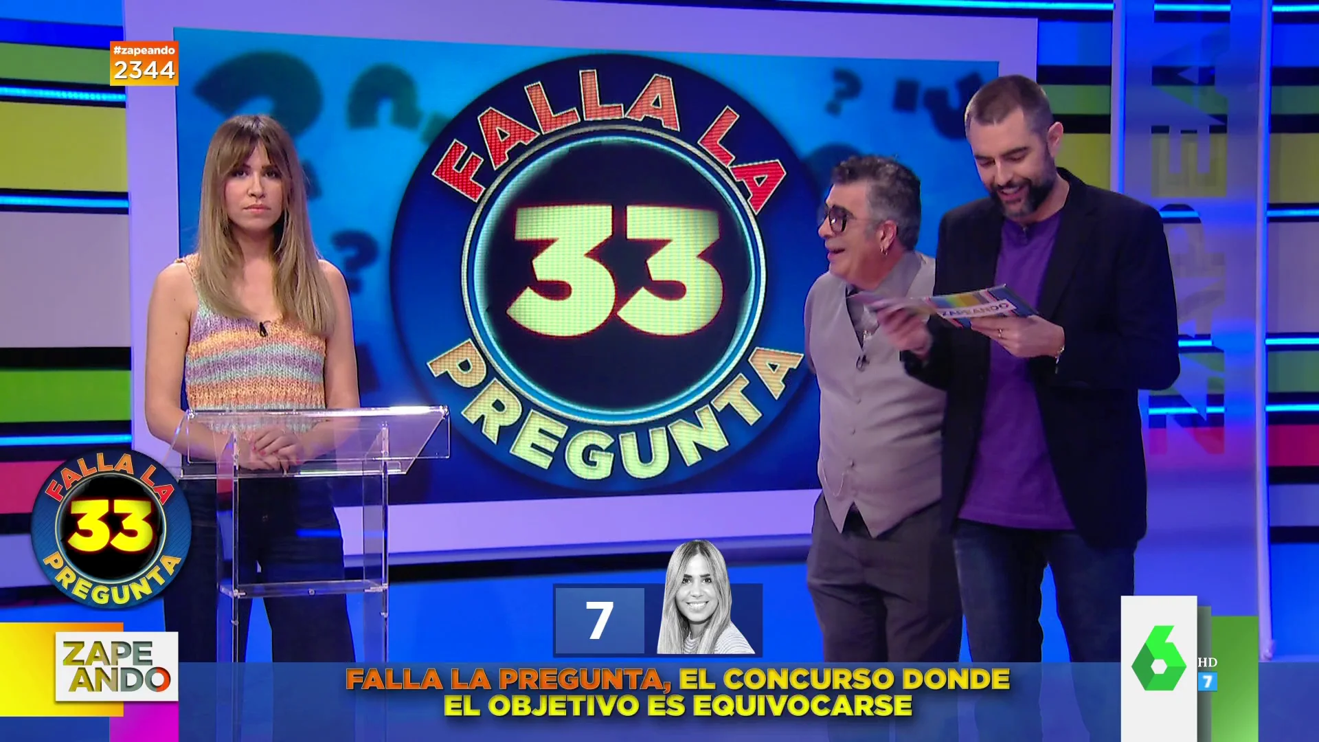 María Gómez y Agustín Jiménez se enfrentan al divertido juego de Falla la pregunta