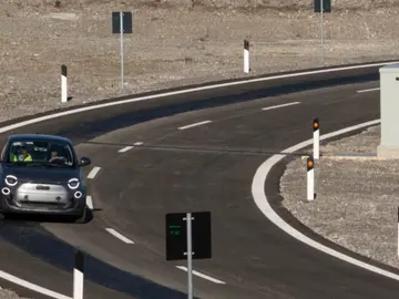 Fiat 500 rodando en la Arena del Futuro Fiat 500 rodando en la Arena del Futuro