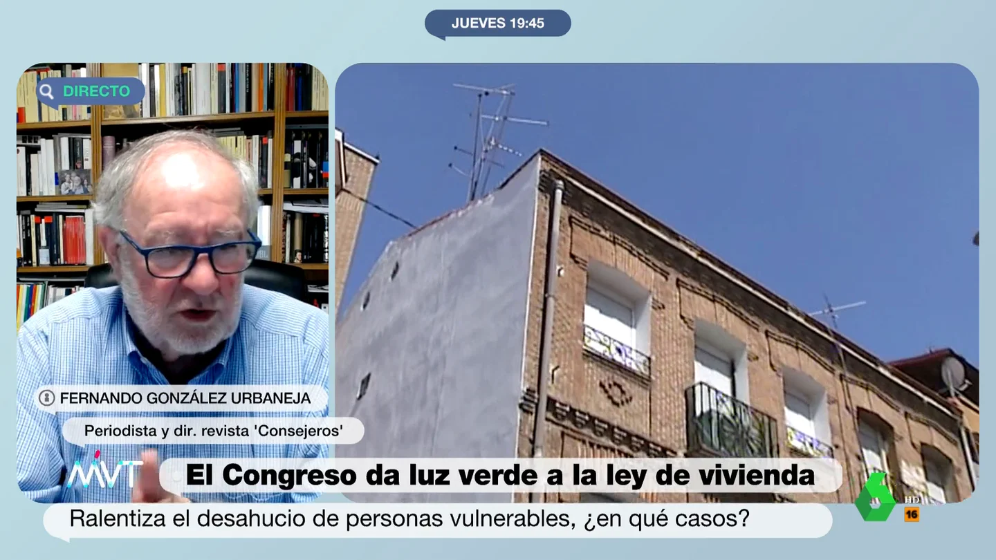 González Urbaneja señala la letra pequeña de la nueva ley de vivienda: "Las desgravaciones fiscales que hay a los que alquilan casas son altas" González Urbaneja señala la letra pequeña de la nueva ley de vivienda: "Las desgravaciones fiscales que hay a los que alquilan casas son altas"
