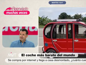 La reacción de Iñaki López al ver el coche más barato del mundo