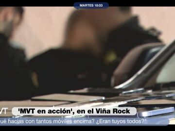 Más Vale Tarde vive en directo la detención de un ladrón con 33 móviles robados en el Viña Rock