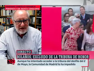 &quot;Es un espectáculo fascinante&quot;: la sorpresa de González Urbaneja al ver cómo la Comunidad de Madrid impide a Félix Bolaños subir a la tribuna