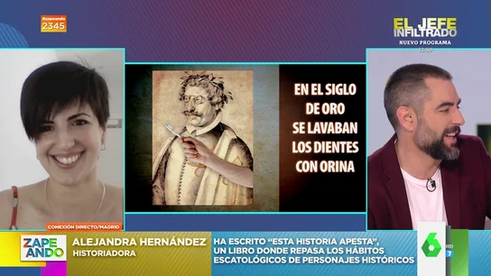 Una historiadora analiza hábitos escatológicos de la historia "Una historia de la mierda siempre es necesaria", explica en este vídeo de Zapeando Alejandra Hernández, una historiadora que ha escrito un libro, 'Esta historia apesta', donde repasa algunos de los hábitos más escatológicos de la historia.