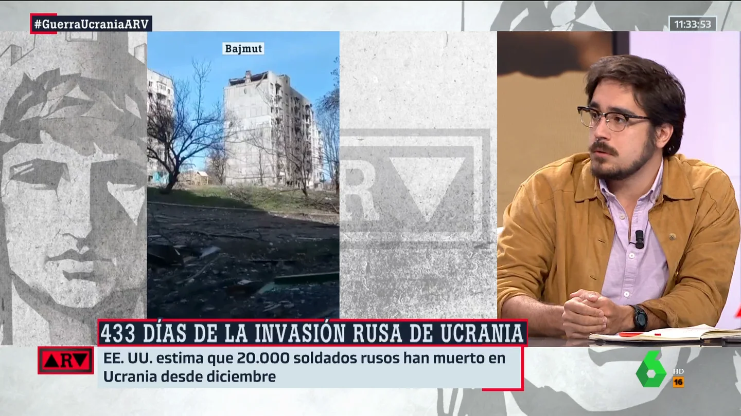 El análisis de Eduardo Saldaña tras conocer las bajas de soldados rusos: "La conclusión es que la ofensiva rusa no ha funcionado" El análisis de Eduardo Saldaña tras conocer las bajas de soldados rusos: "La conclusión es que la ofensiva rusa no ha funcionado"