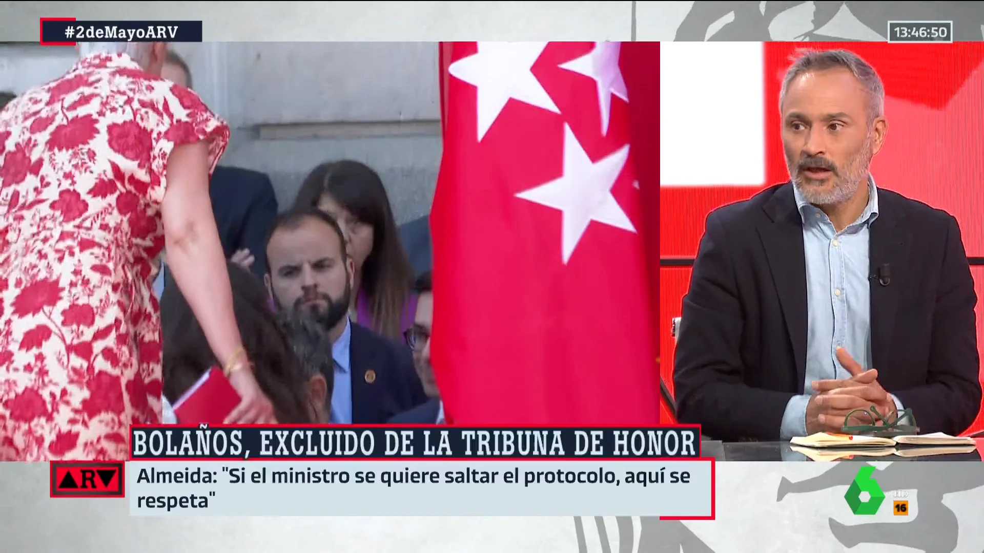 Santiago Martínez Vares, sobre el momento en el que impiden a Bolaños subir a tribuna: "Las imágenes son tristísimas"