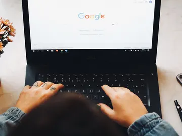 Google Chrome en un portátil Google Chrome en un portátil