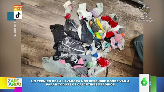 El viral que demuestra dónde terminan los calcetines que desaparecen en la lavadora El viral que demuestra dónde terminan los calcetines que desaparecen en la lavadora