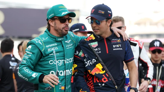 Fernando Alonso y 'Checo' Pérez  Fernando Alonso y 'Checo' Pérez