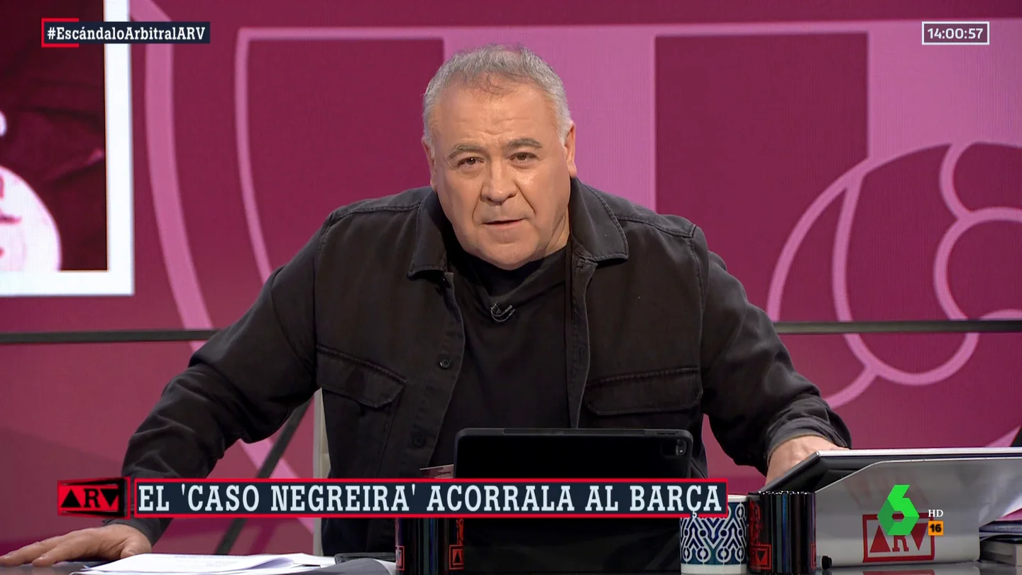 Ferreras, tajante contra Clos Gómez y Medina Cantalejo: "El sistema Negreira continúa gracias a sus herederos" Ferreras, tajante contra Clos Gómez y Medina Cantalejo: "El sistema Negreira continúa gracias a sus herederos"