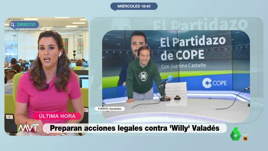 Equipo de deportes de la Cope denunciará a Willy Valadés Equipo de deportes de la Cope denunciará a Willy Valadés