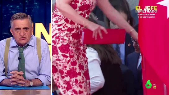 Wyoming analiza el placaje a Bolaños el Dos de Mayo El Gran Wyoming analiza en este vídeo el desencuentro entre el equipo de Protocolo de la Comunidad de Madrid y Félix Bolaños, al que no dejaron subir a la tribuna exterior durante los actos de celebración del 2 de mayo.