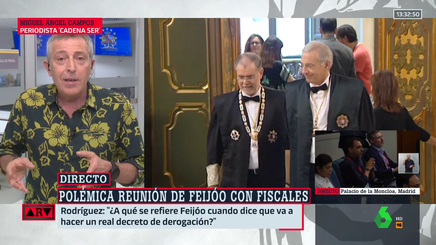 ¿Qué hay de inusual en la reunión que mantuvo Feijóo con fiscales? Miguel Ángel Campos responde ¿Qué hay de inusual en la reunión que mantuvo Feijóo con fiscales? Miguel Ángel Campos responde
