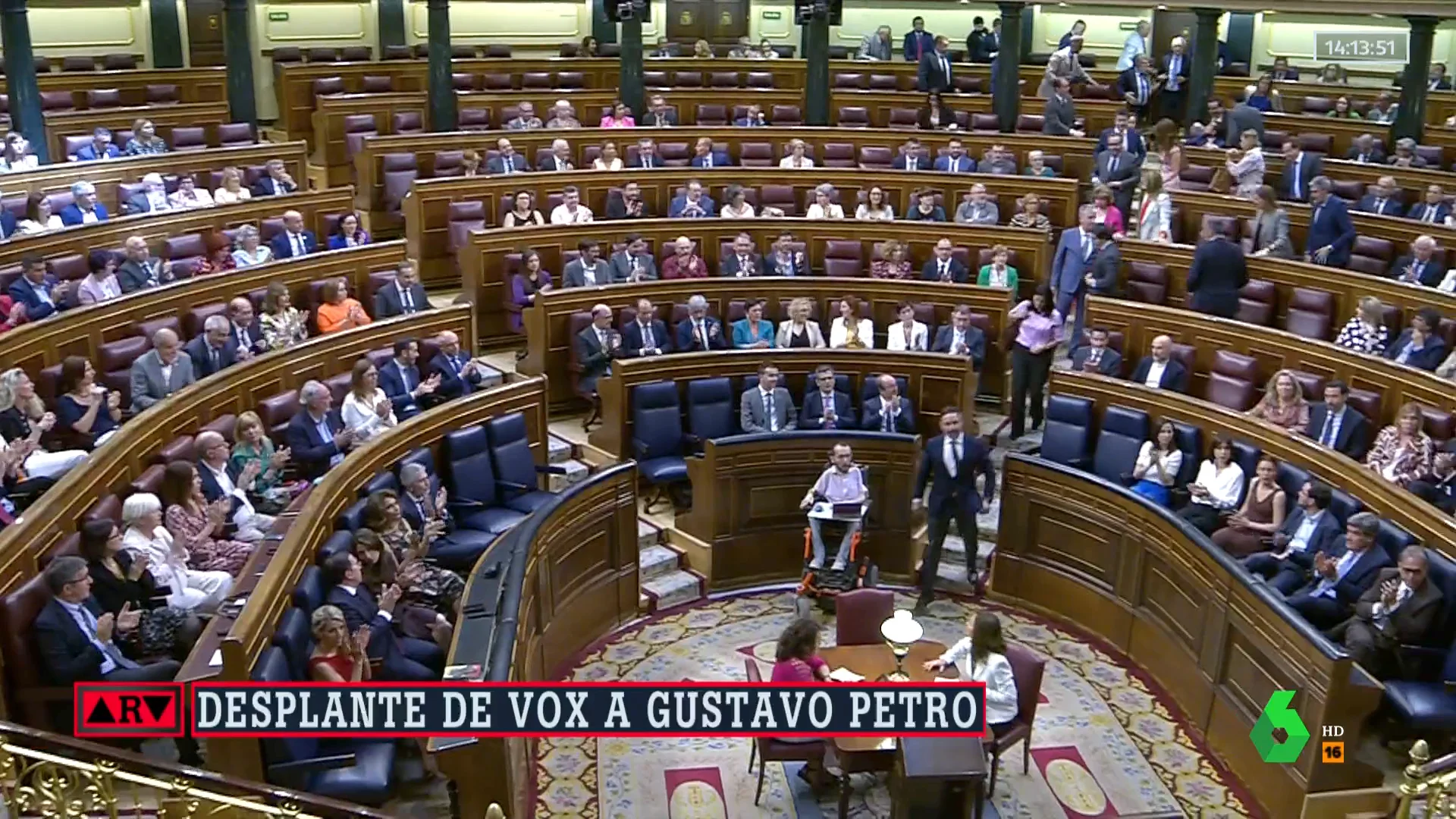 Desplante de Vox a Gustavo Petro en el Congreso