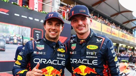Sergio Pérez y Max Verstappen Sergio Pérez y Max Verstappen