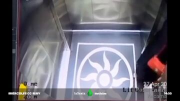 ascensor caída