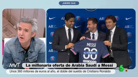 "Yo me pregunto qué laboratorio de cualquier lugar del mundo, donde hay unos científicos intentando luchar contra el cáncer, qué podría hacer con 360 millones de euros", afirma Ramoncín en este vídeo sobre la oferta de Arabia Saudí a Messi.