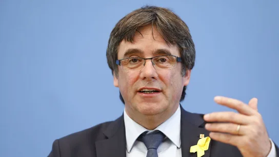 Imagen de archivo de Carles Puigdemont El Gobierno considera que los cambios en las penas por malversación serán mínimos si prospera la propuesta de la UE
