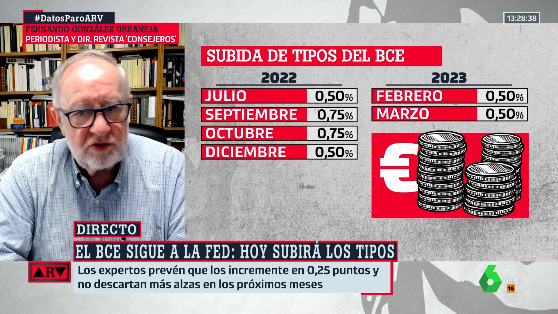 El consejo de Urbaneja a las familias con hipotecas: "Que negocien con el banco"