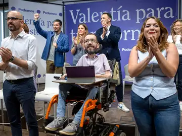 Unidas Podemos presenta el programa marco del partido para las elecciones del 28M.