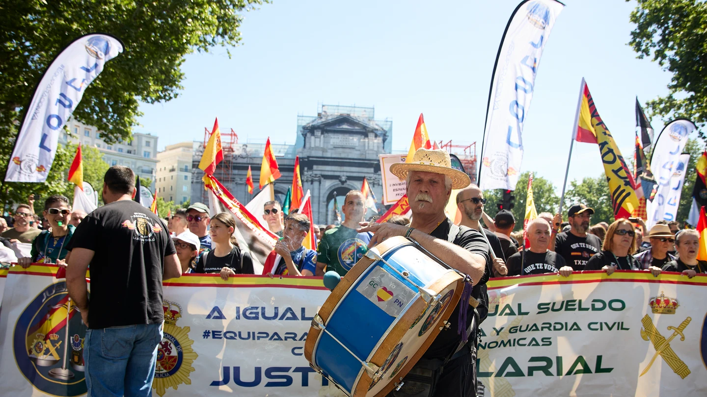 Policías y Guardias Civiles reclaman desde Madrid una jubilación digna Policías y Guardias Civiles reclaman desde Madrid una jubilación digna