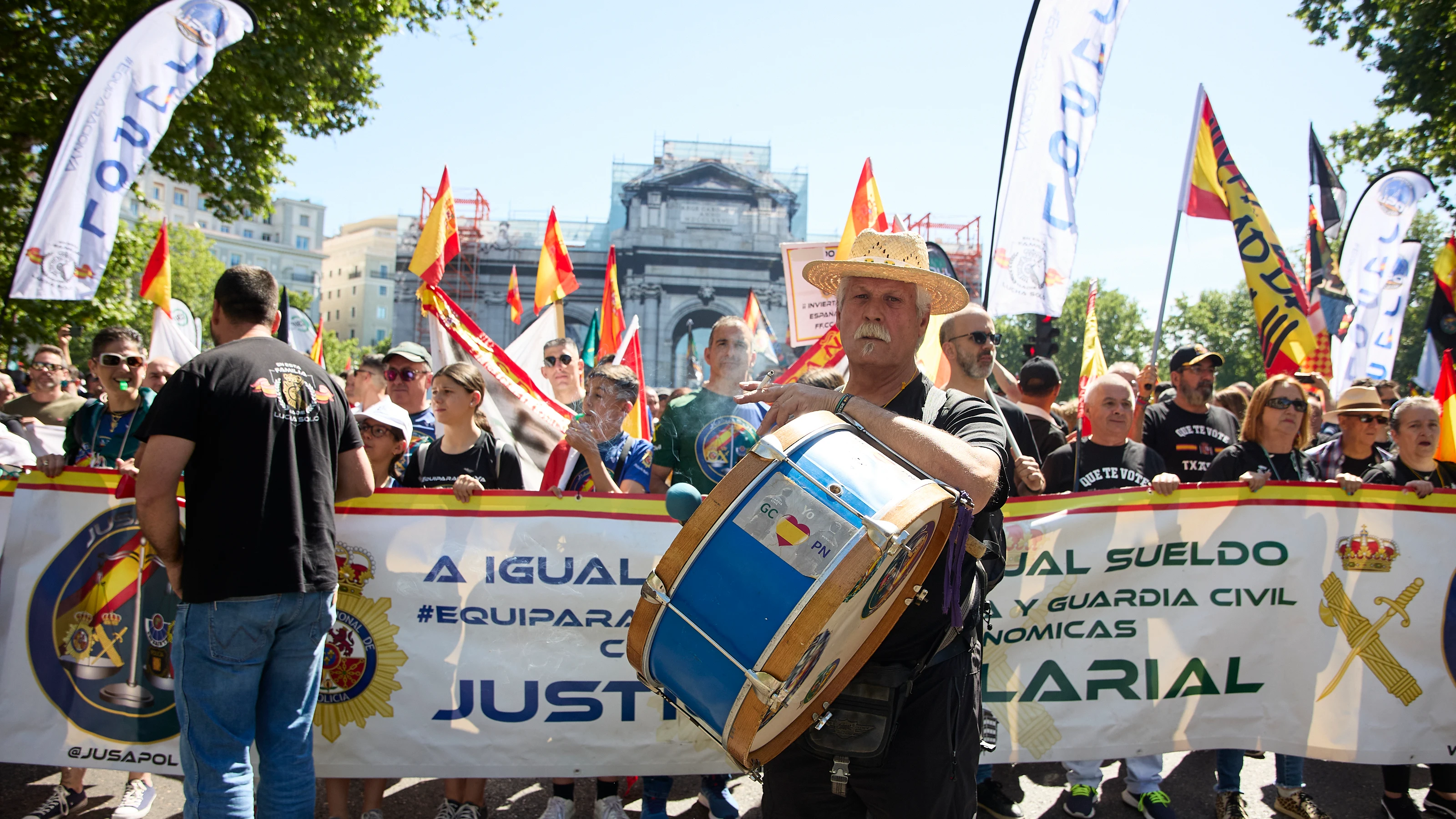 Policías y Guardias Civiles reclaman desde Madrid una jubilación digna