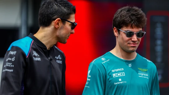 Lance Stroll, junto a Esteban Ocon Lance Stroll, junto a Esteban Ocon