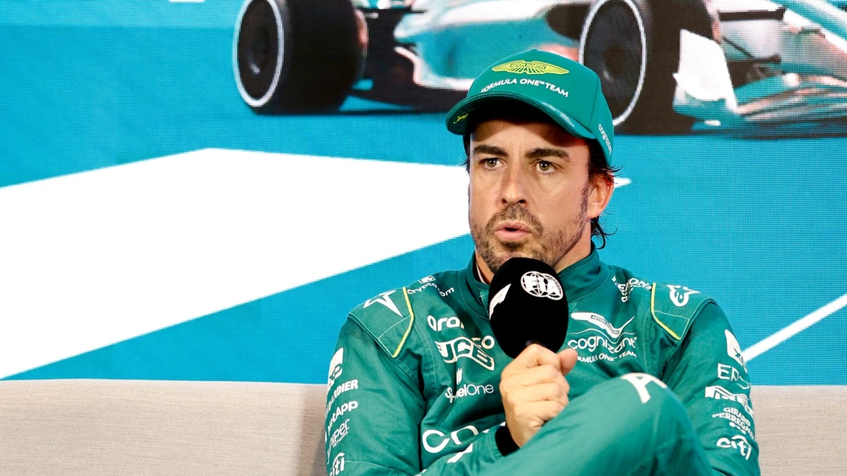 Fernando Alonso, en rueda de prensa