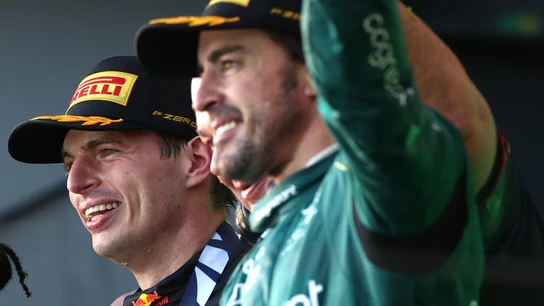 Verstappen, junto a Alonso Verstappen, junto a Alonso
