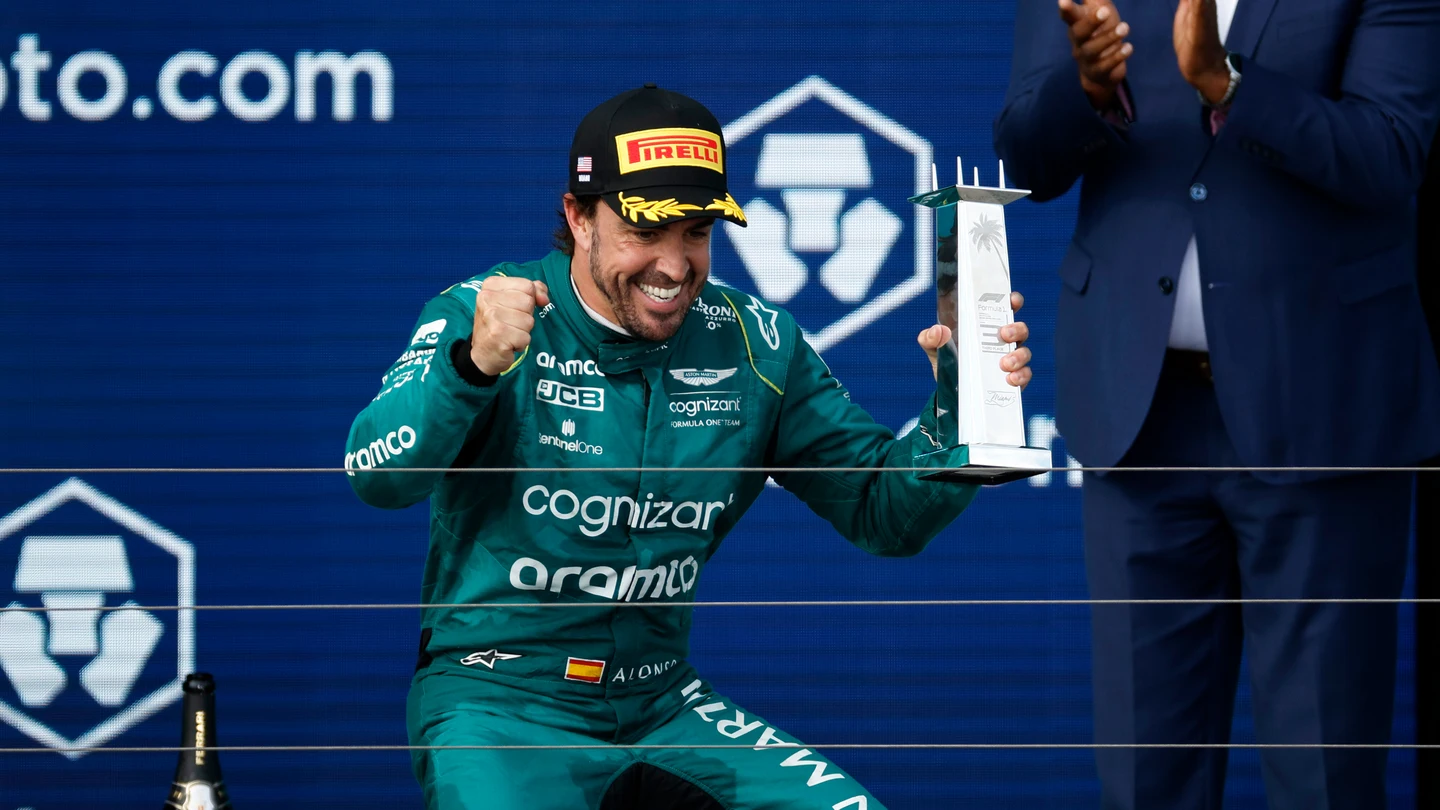 Fernando Alonso celebración Fernando Alonso celebración