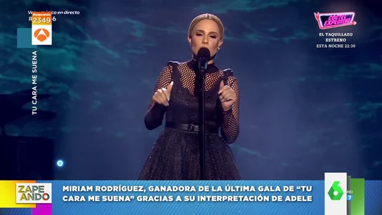 Miriam Rodríguez deslumbra con su imitación de Adele en 'TCMS': "Si cierro los ojos, es ella" Miriam Rodríguez deslumbra con su imitación de Adele en 'TCMS': "Si cierro los ojos, es ella"