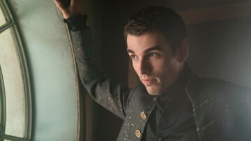 Corey Mylchreest as the young King George III in 'Queen Charlotte: A Story of the Bridgertons'.