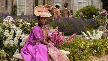 Arsema Thomas as young Agatha Danbury in 'Queen Charlotte: A Story of the Bridgertons'.