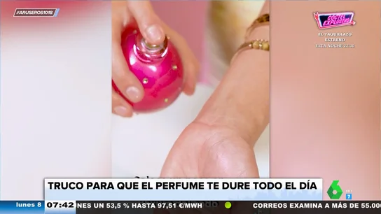 Dónde y como aplicar el perfume para que el olor dure todo el día Dónde y como aplicar el perfume para que el olor dure todo el día