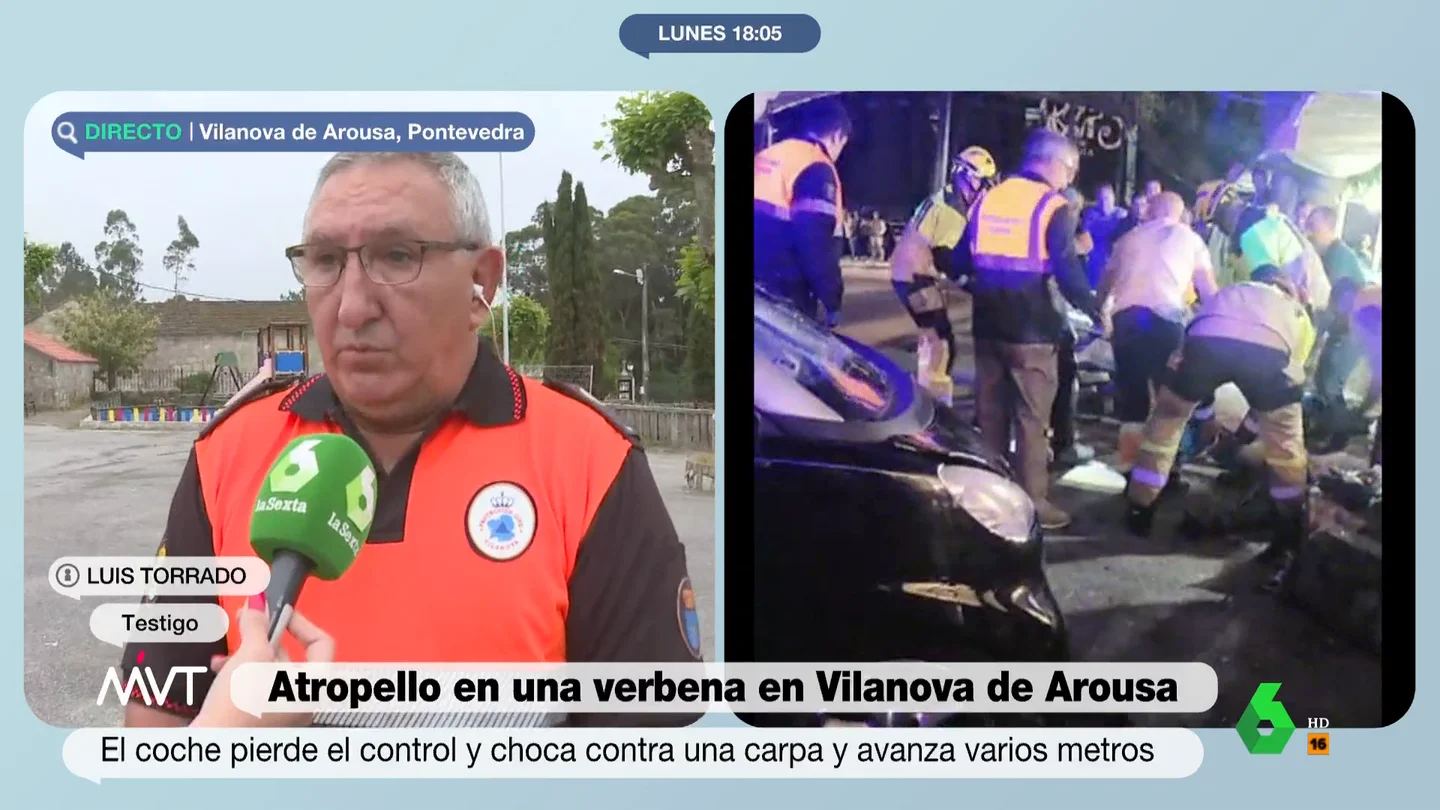 "Gritos, sangre... fue un caos": un testigo describe cómo fue el atropello masivo en una verbena en Vilanova de Arousa "Gritos, sangre... fue un caos": un testigo describe cómo fue el atropello masivo en una verbena en Vilanova de Arousa