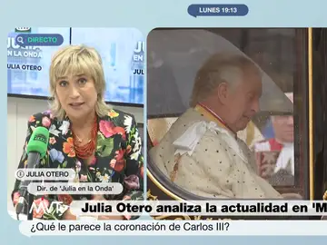 Julia Otero, sobre los polémicos gestos de Carlos III: &quot;Tendrá que domesticarse a sí mismo&quot;