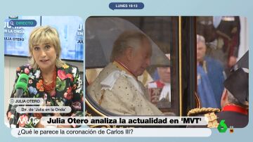 Julia Otero, sobre los polémicos gestos de Carlos III: "Tendrá que domesticarse a sí mismo"