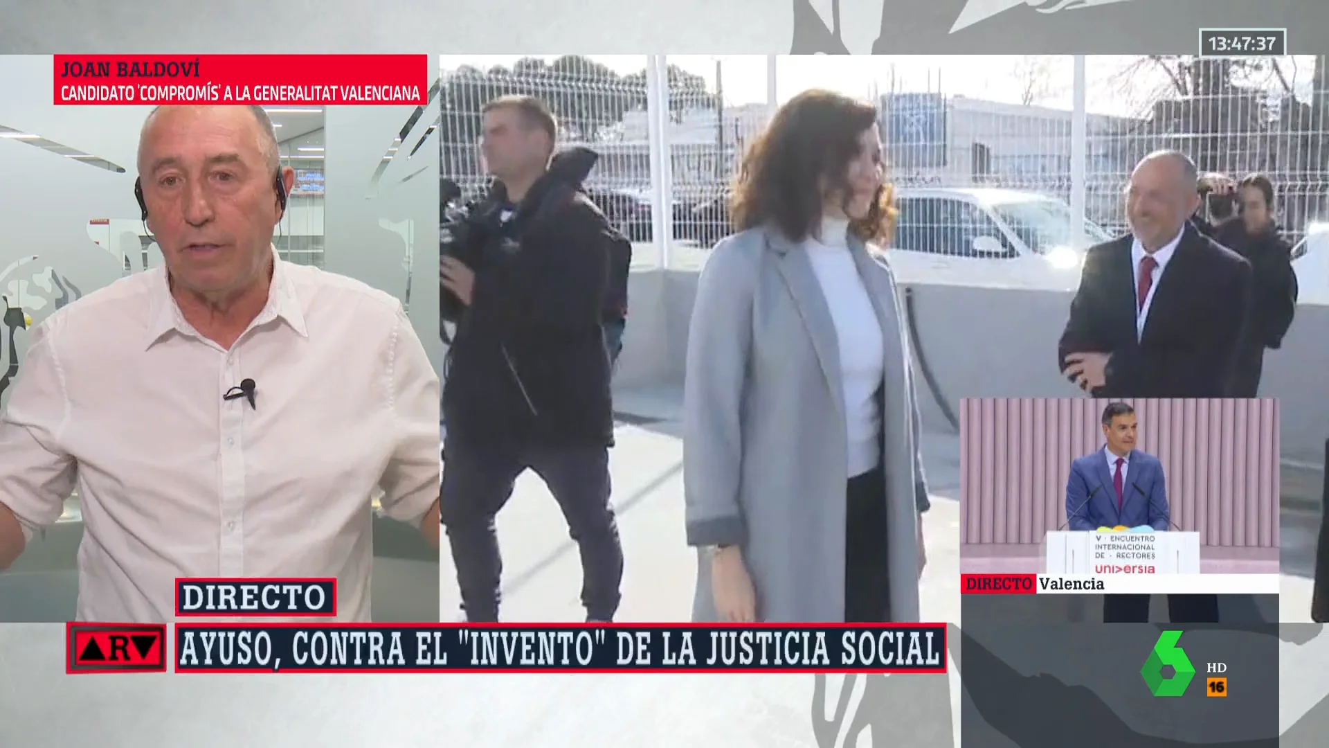 Baldoví, sobre Ayuso y la justicia social: "Es la nueva ocurrencia para que se hable de ella"