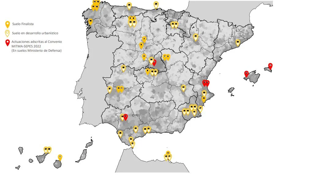 Actuaciones del acuerto Mitma, Defensa y Hacienda