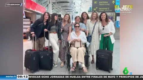 Las fotos de Tamara Falcó en silla de ruedas y muletas durante su viaje a Portugal a dos meses de su boda
