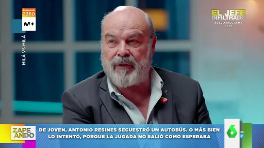Antonio Resines y la anécdota de cuando intentó secuestrar un autobús de joven Antonio Resines y la anécdota de cuando intentó secuestrar un autobús de joven