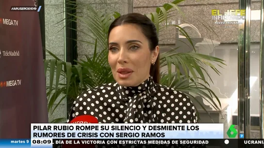 Pilar Rubio, de su supuesta crisis con Sergio Ramos: "Es como si se inventan que soy traficante de armas" Pilar Rubio, de su supuesta crisis con Sergio Ramos: "Es como si se inventan que soy traficante de armas"