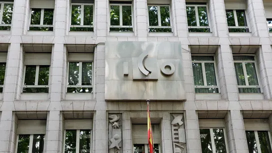 Fachada exterior del edificio del Instituto de Crédito Oficial (ICO) Fachada exterior del edificio del Instituto de Crédito Oficial (ICO)