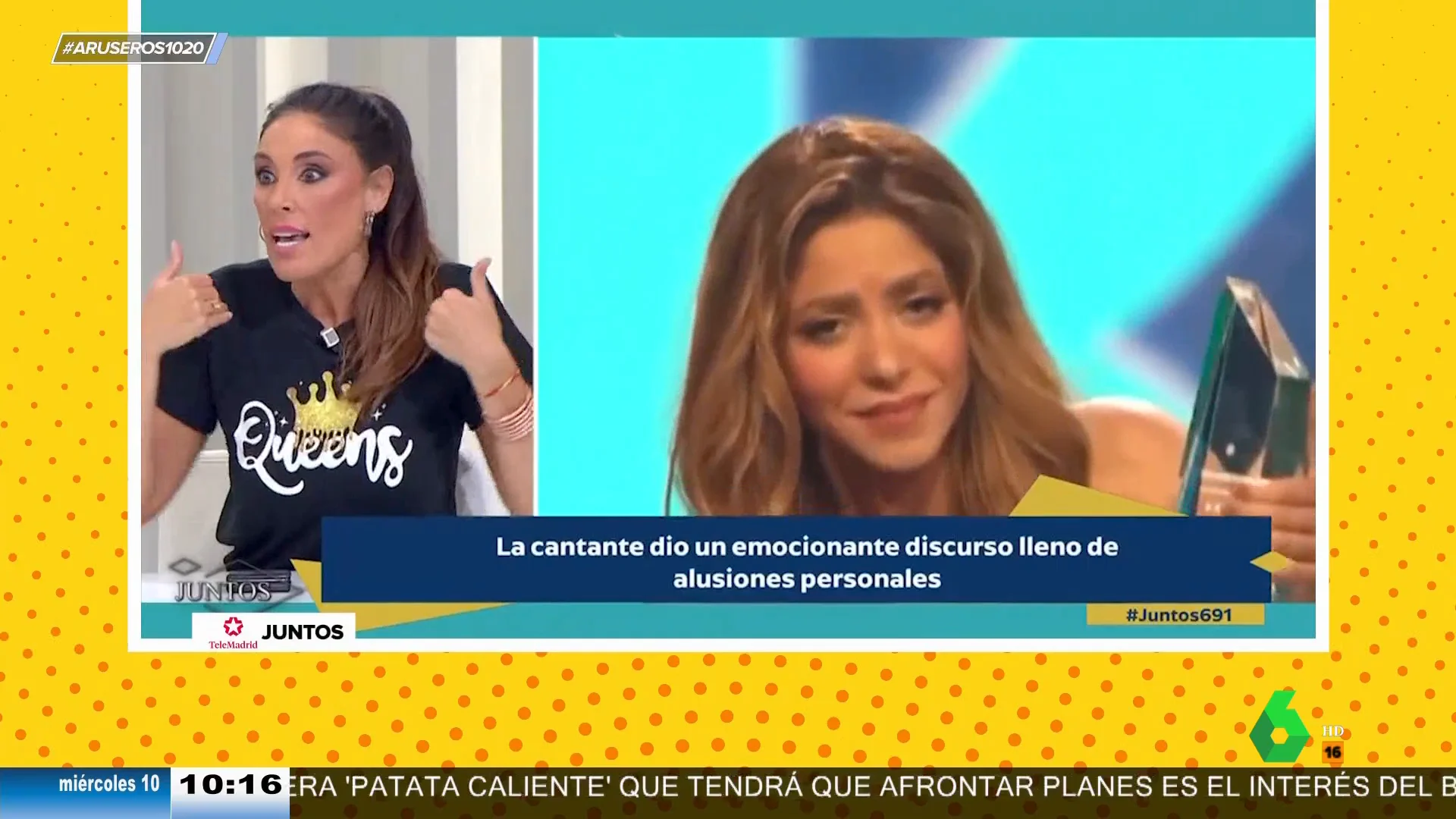 Isabel Rábago, contra Shakira por su discurso en los Billb﻿oard: "No ha superado nada, que no se ponga de ejemplo"