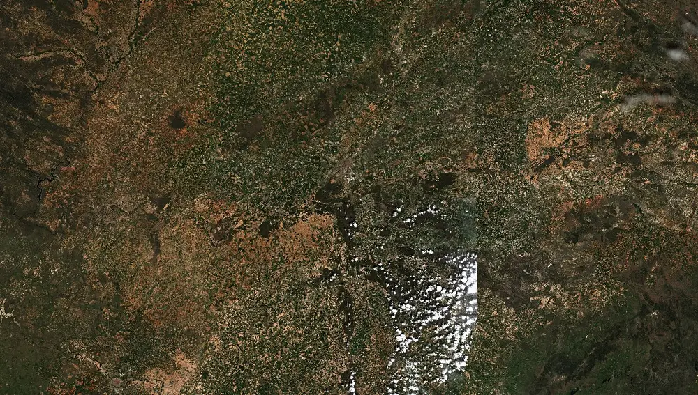 Vista satelital de Castilla y León/10-05-2022