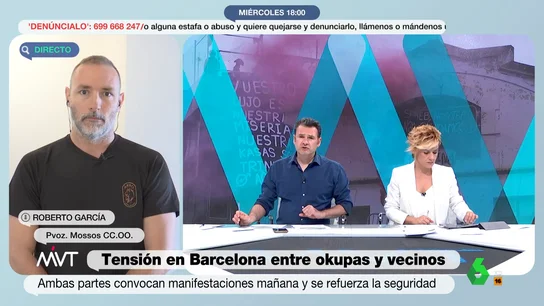Roberto García, portavoz de CCOO de los Mossos d'Esquadra Roberto García, portavoz de CCOO de los Mossos d'Esquadra