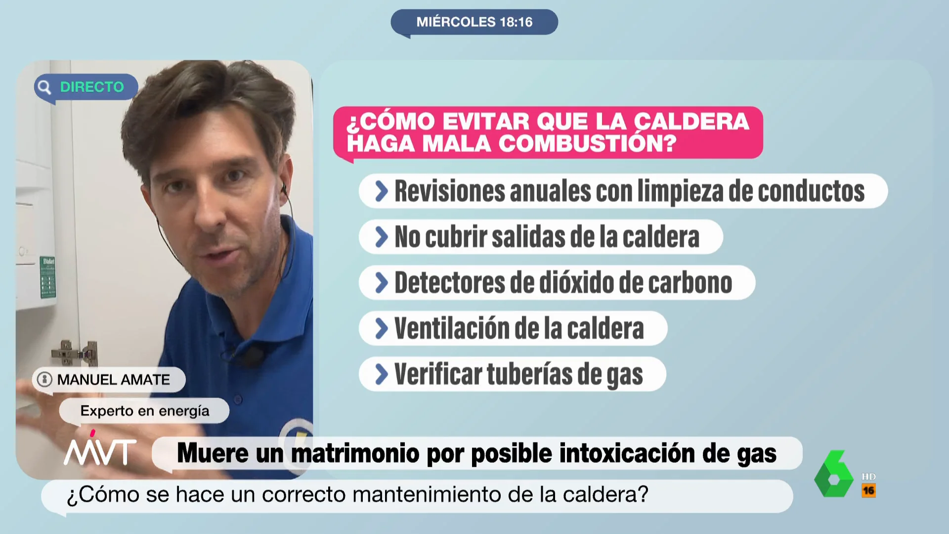 Manuel Amate, experto en energía explica cómo usar bien la caldera