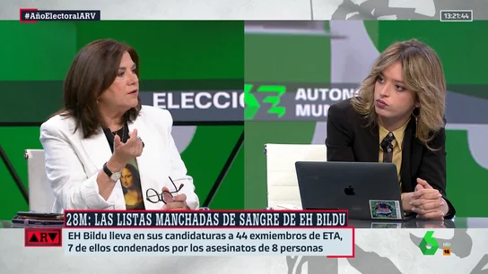 Lucía Mendez, sobre los candidatos de Bildu que pertenecieron a ETA: "Es una cuestión moral, no política" Lucía Mendez, sobre los candidatos de Bildu que pertenecieron a ETA: "Es una cuestión moral, no política"