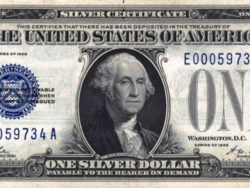 Un dólar de plata de los años 20